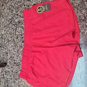Athletic Works RED XXL 20 NWT Core Running Short  moisture wicking side pockets